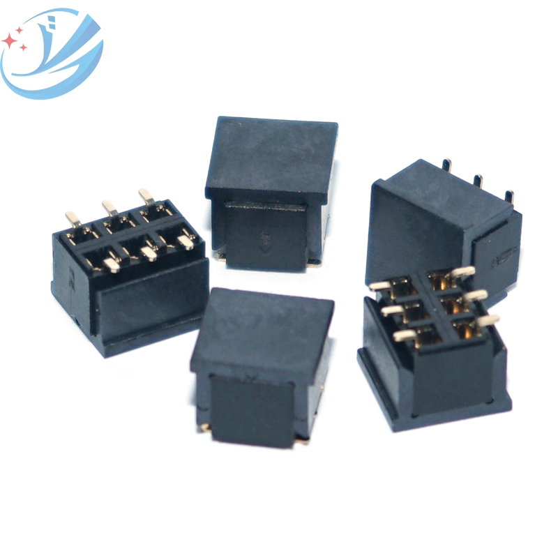 2,54 conector de cabecera hembra SMT de fila de 6 pines y 2 filas