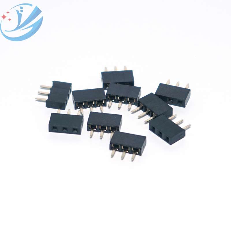 Terminal U del conector de cabecera hembra de 3 pines de paso 2,54