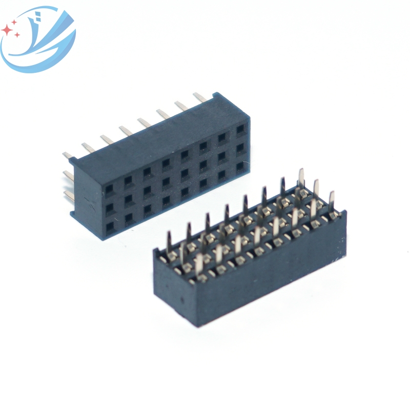 Conector de paso hembra de 3 filas, 24 pines, 2,0