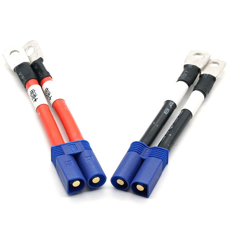 Cable de batería de silicona con terminal circular EC5 a 10-5